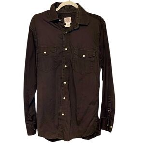 Gibson Men's Basic Solid Long Sleeve Pearl Snap Western Shirt Style GMBA17W108